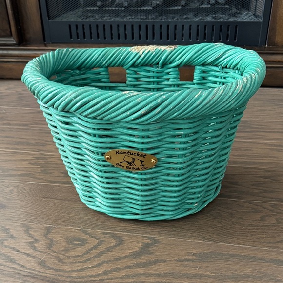 Nantucket Bike Basket Co. CRUISER D Shaped Turquoise